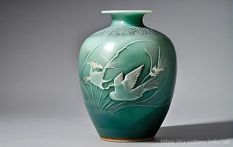 한중일 도자기 비교 - An exquisite Chinese imperial porcelain vase from the Ming Dynasty, showcasing meticulous craftsmans...